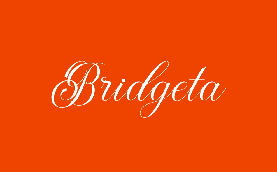 Bridgeta font big