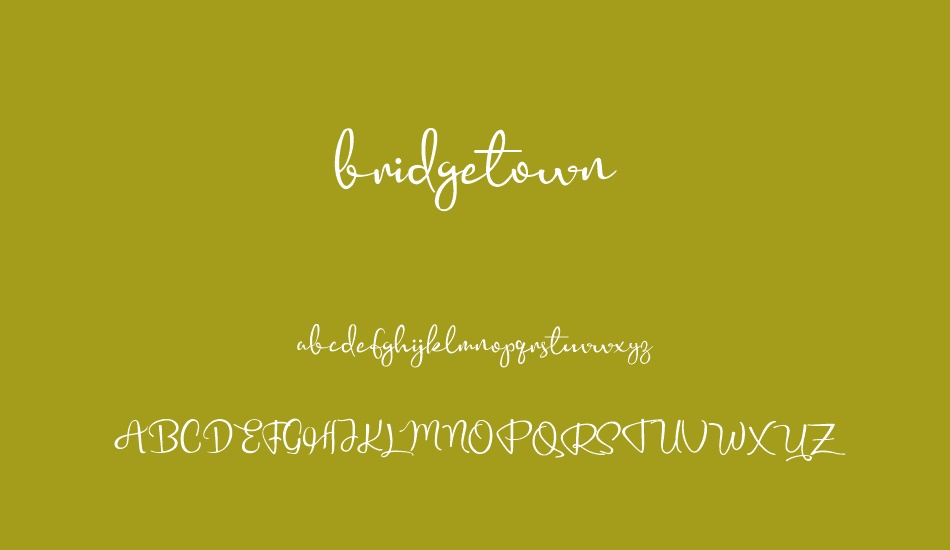 bridgetown font