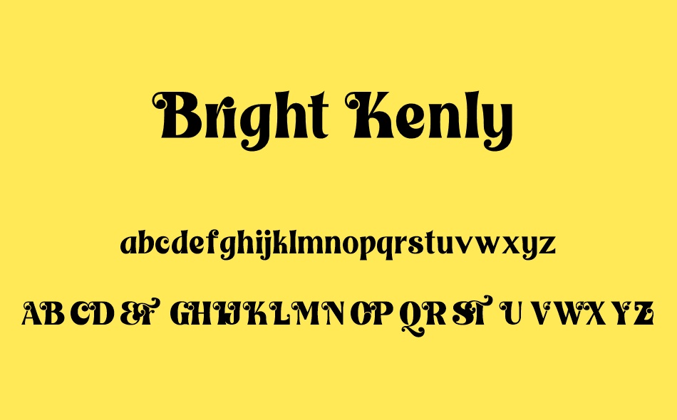 Bright Kenly font