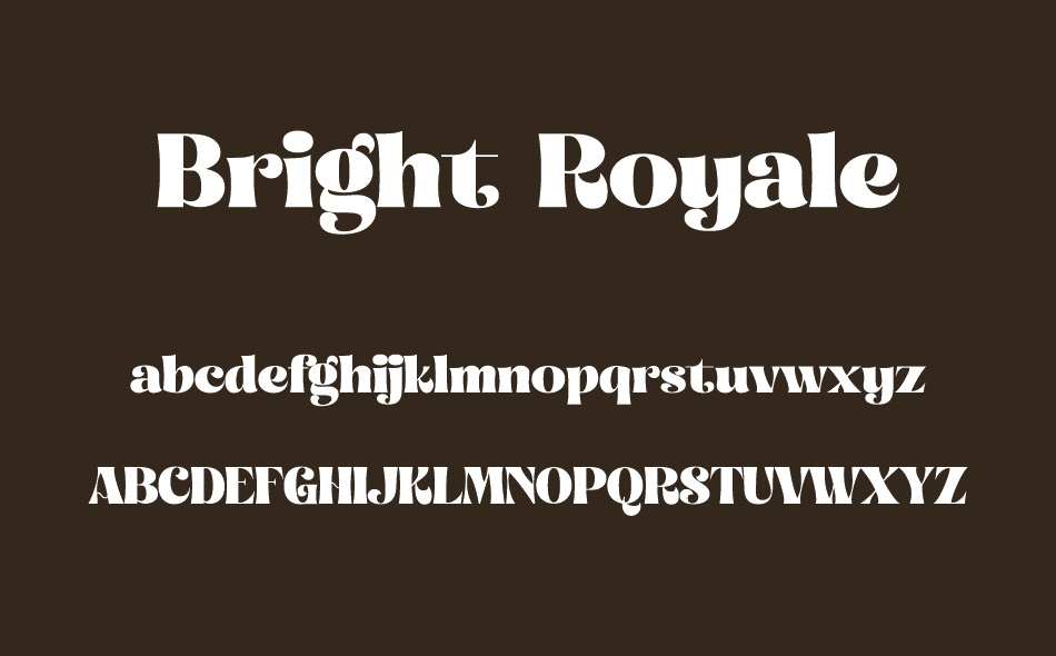 Bright Royale font