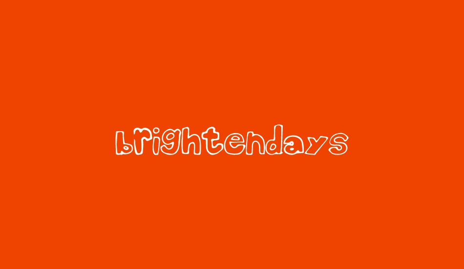 BrightenDays font big