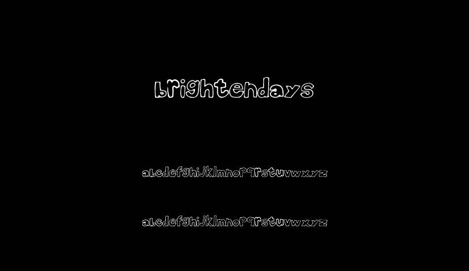 BrightenDays font