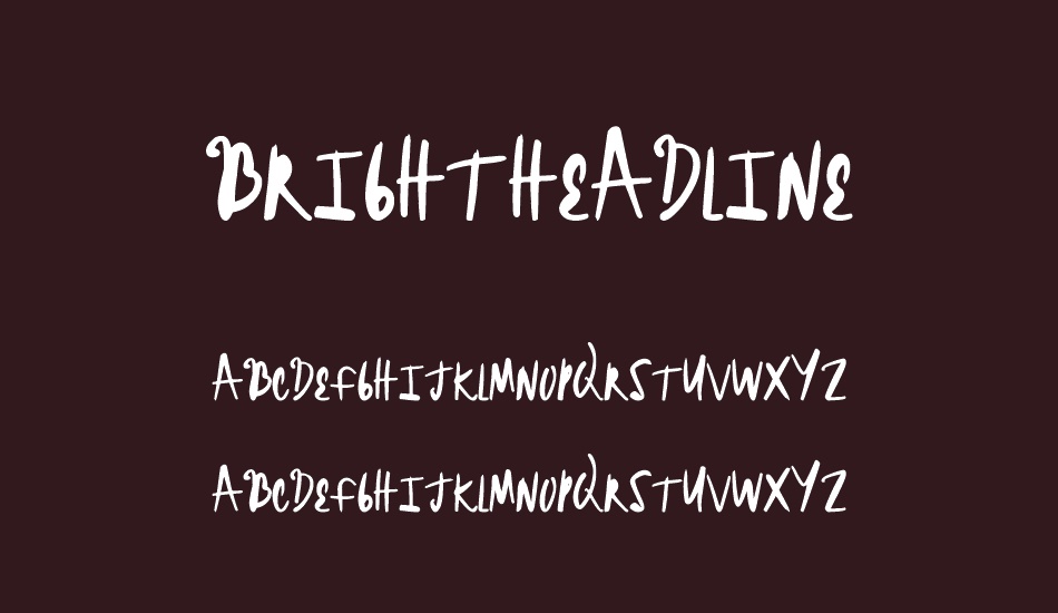 BrightHeadline font