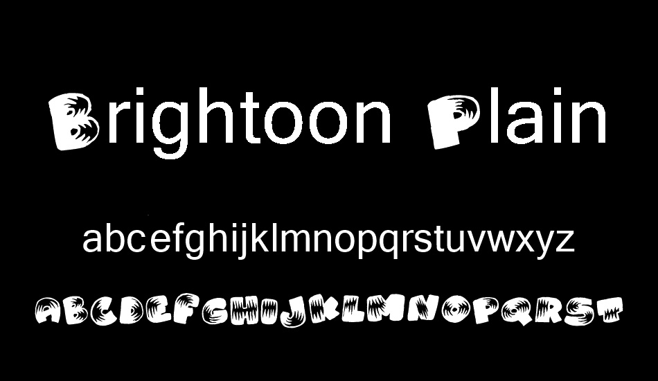 Brightoon Plain font