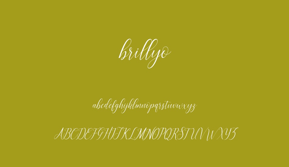 brillyo font