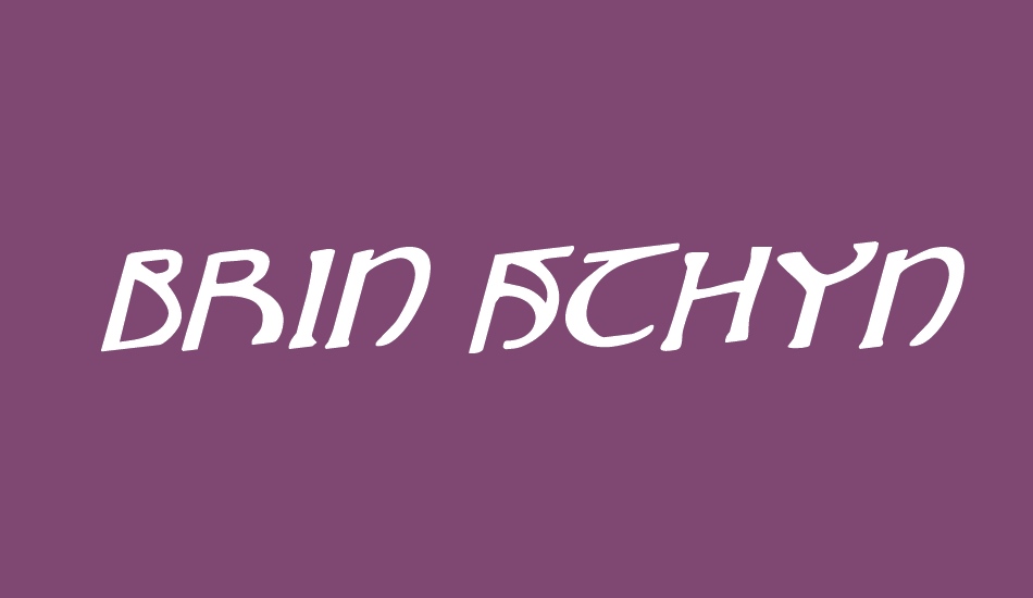 Brin Athyn Rotalic font big