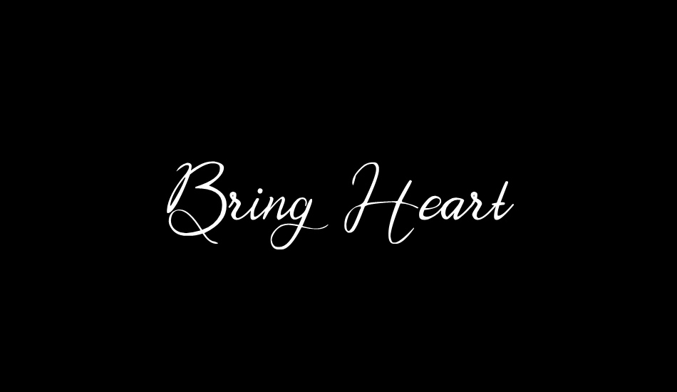 Bring Heart free font