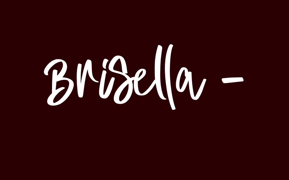 Brisella font big