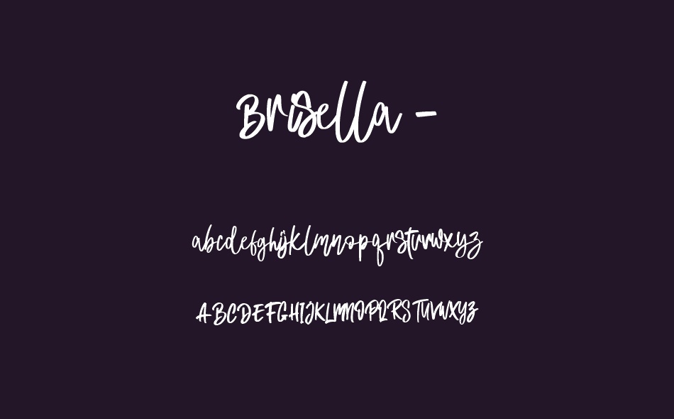 Brisella font