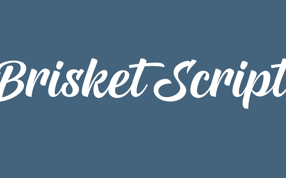 Brisket Script font big