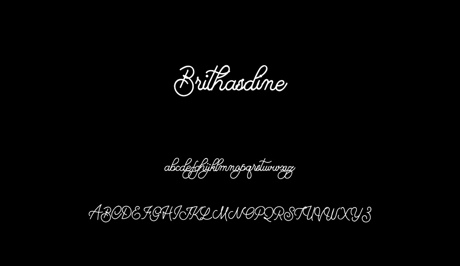 Brithasdine Free font