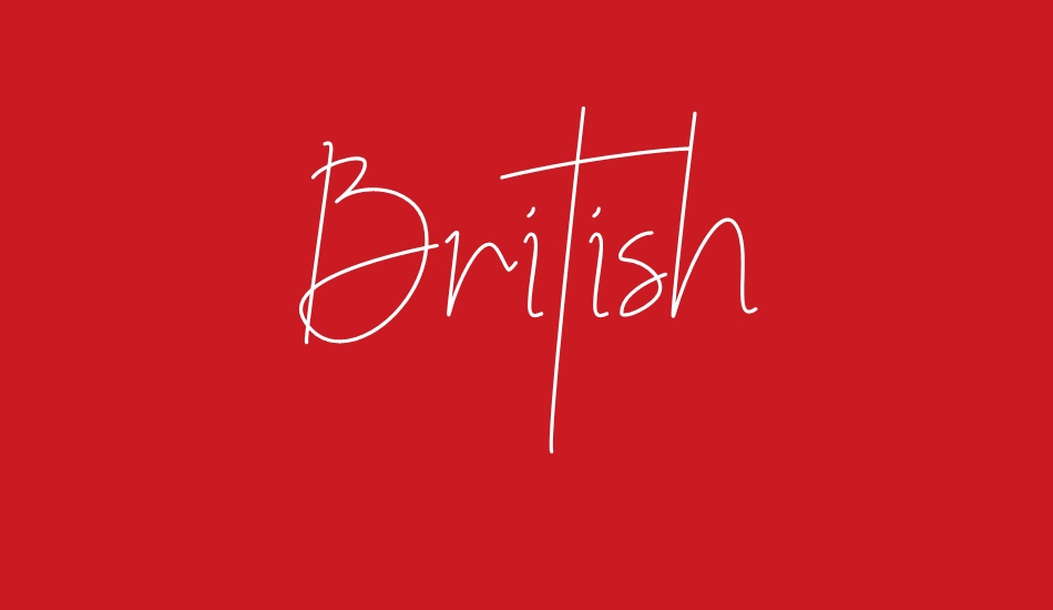 British font big