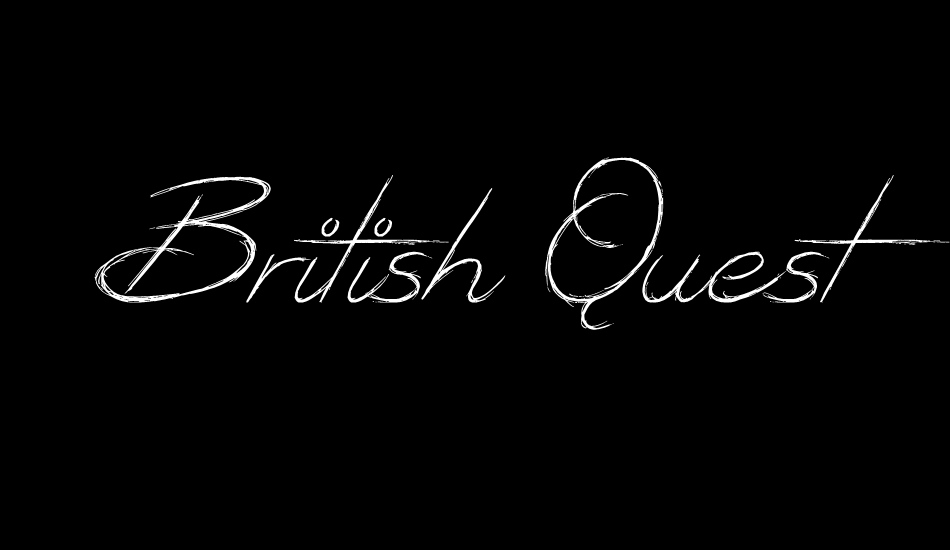 British Quest font big