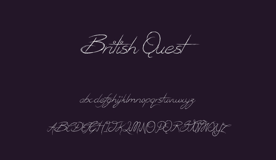 British Quest font