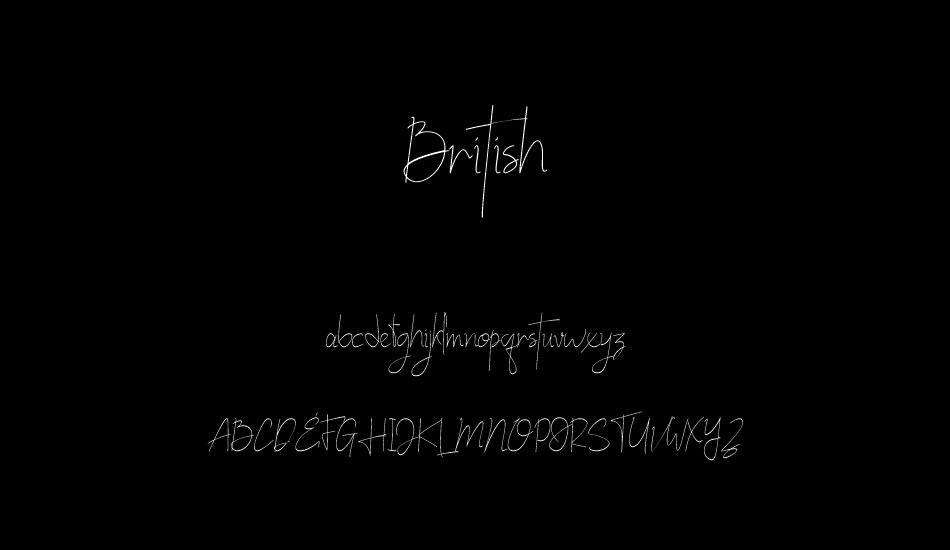 British font