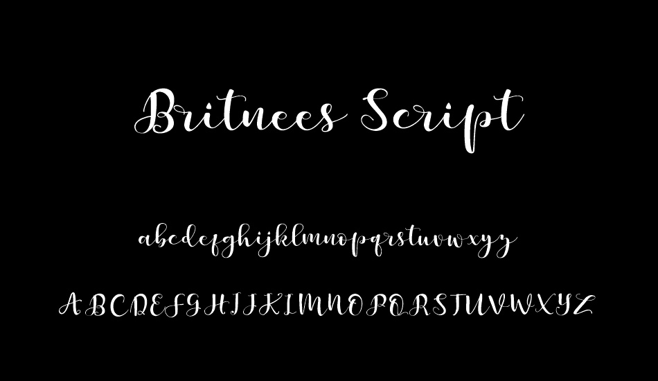 Britnees Script font