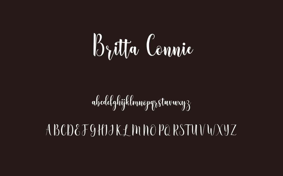 Britta Connie font