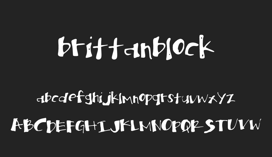 brittanblock font