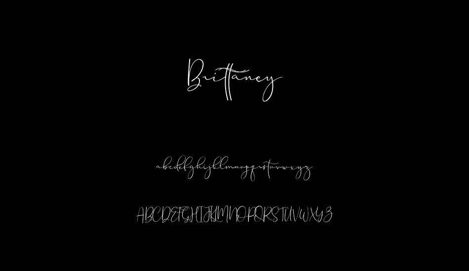 Brittaney Free font