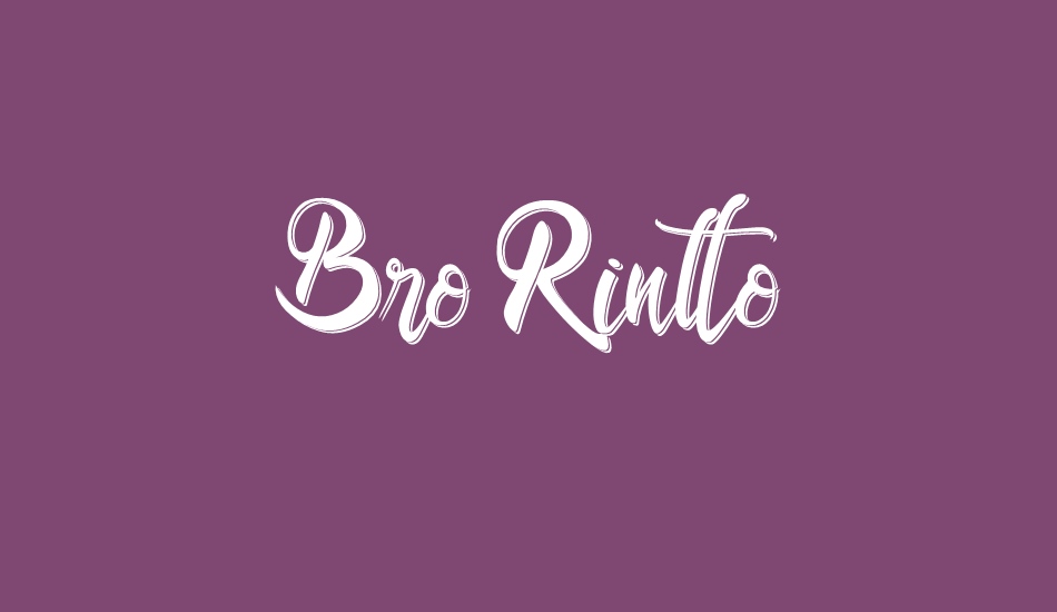 Bro Rintto font big