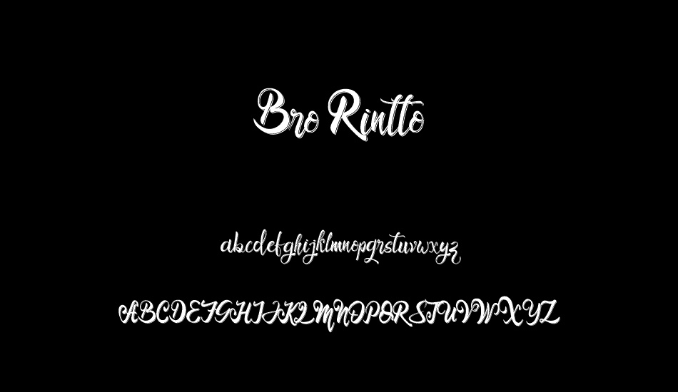 Bro Rintto font