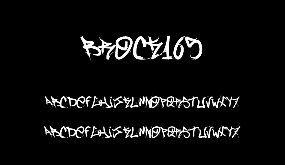 Brock165 font