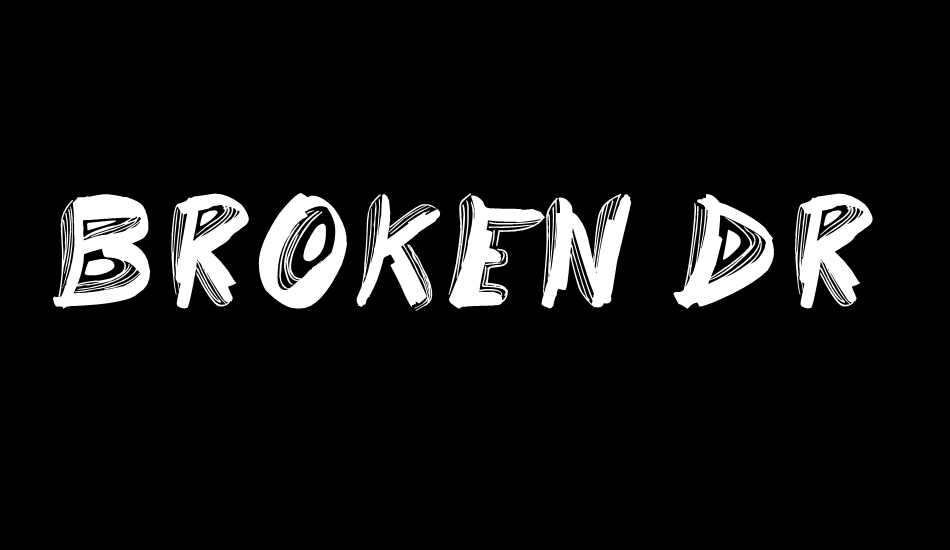 Broken Dreams font big