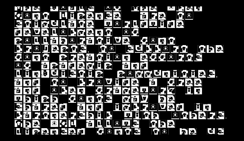 BrokenAlphabetTradition font 1