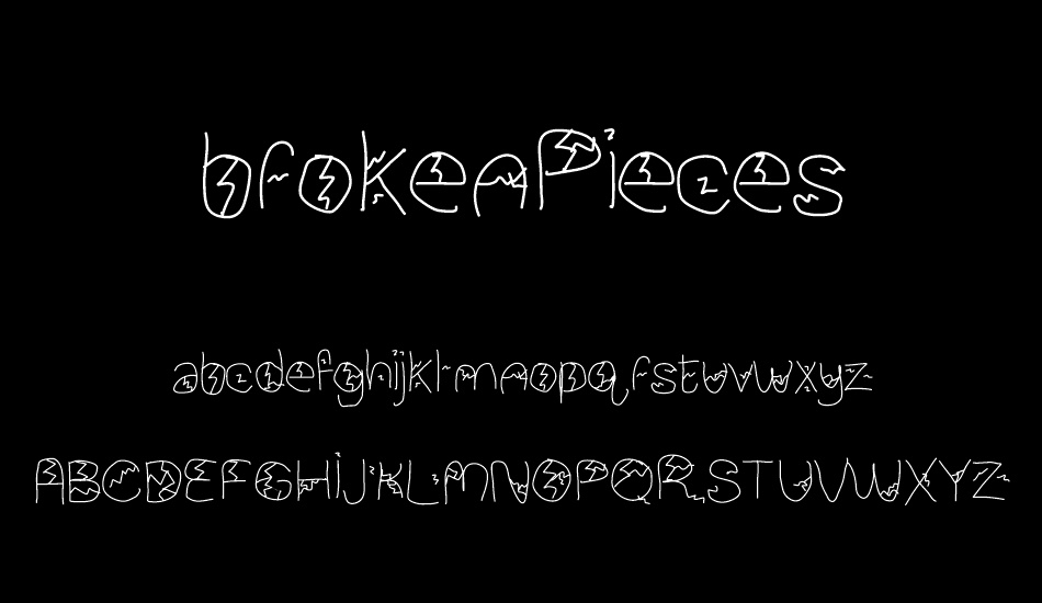 broken-pieces-free-font