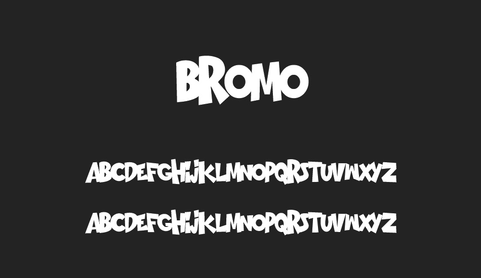 BROMO font