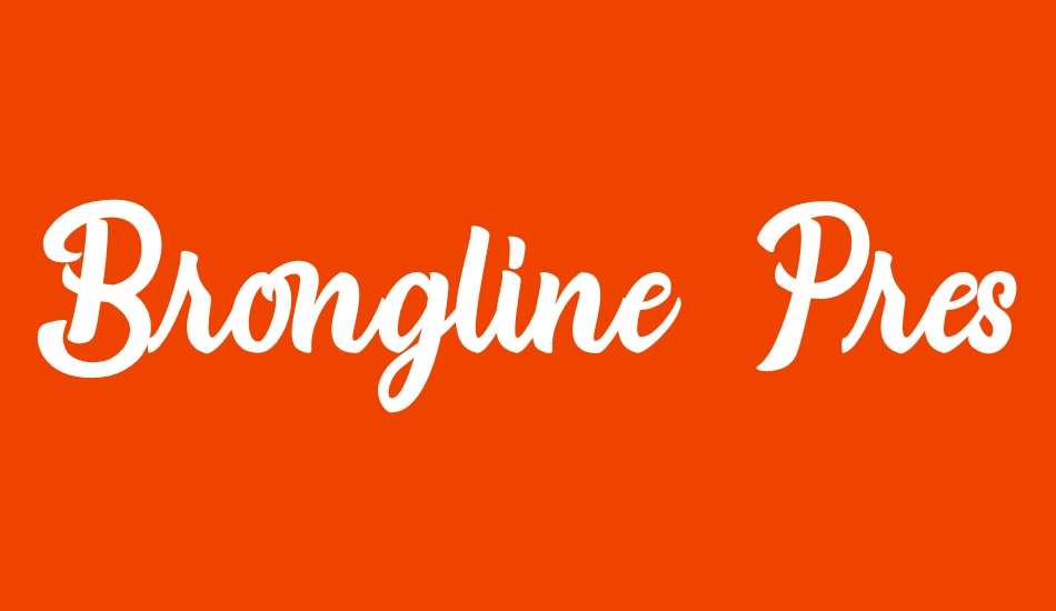 Brongline Presiom font big