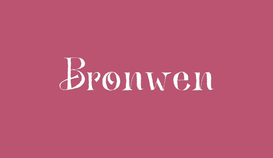 Bronwen DEMO font big