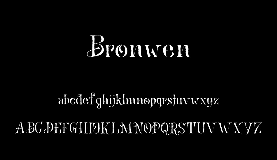 Bronwen DEMO font