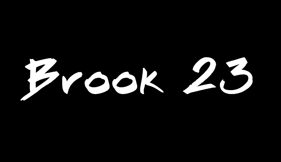 Brook 23 font big