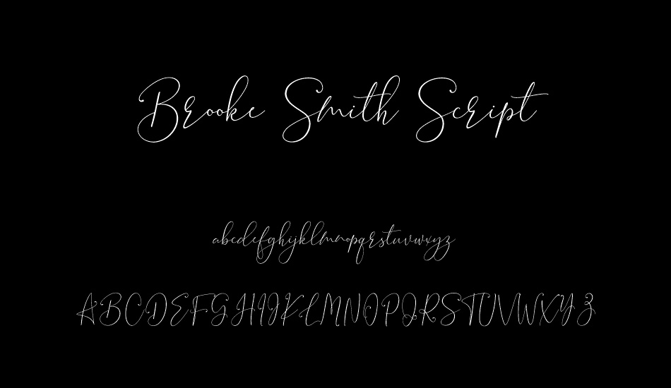 Brooke Smith Script font