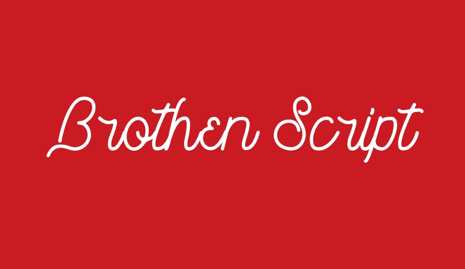 Brothen Script font big