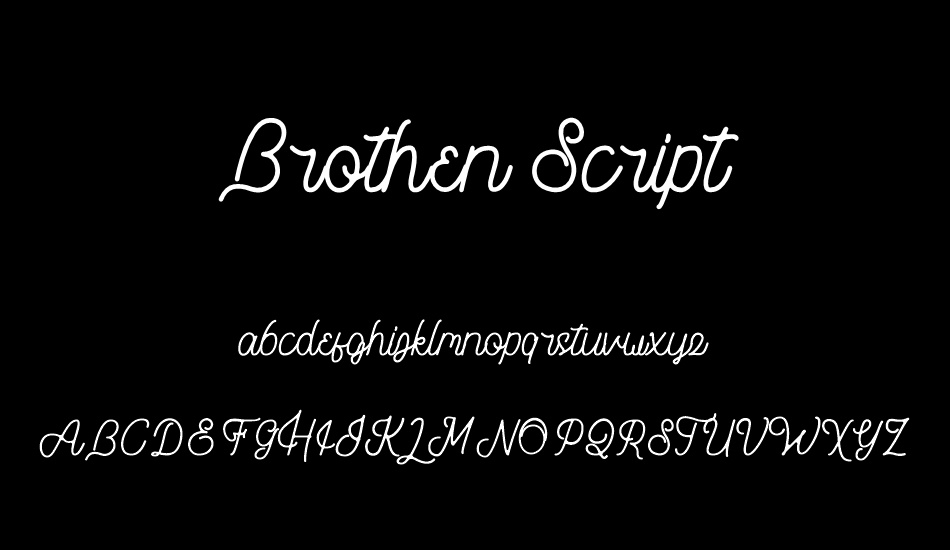 Brothen Script font