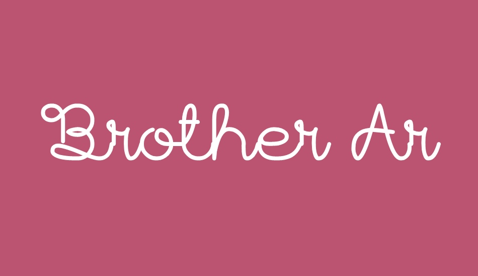 Brother Army font big