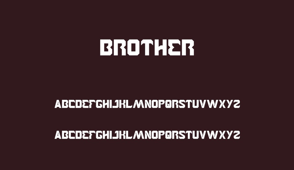 BROTHER font