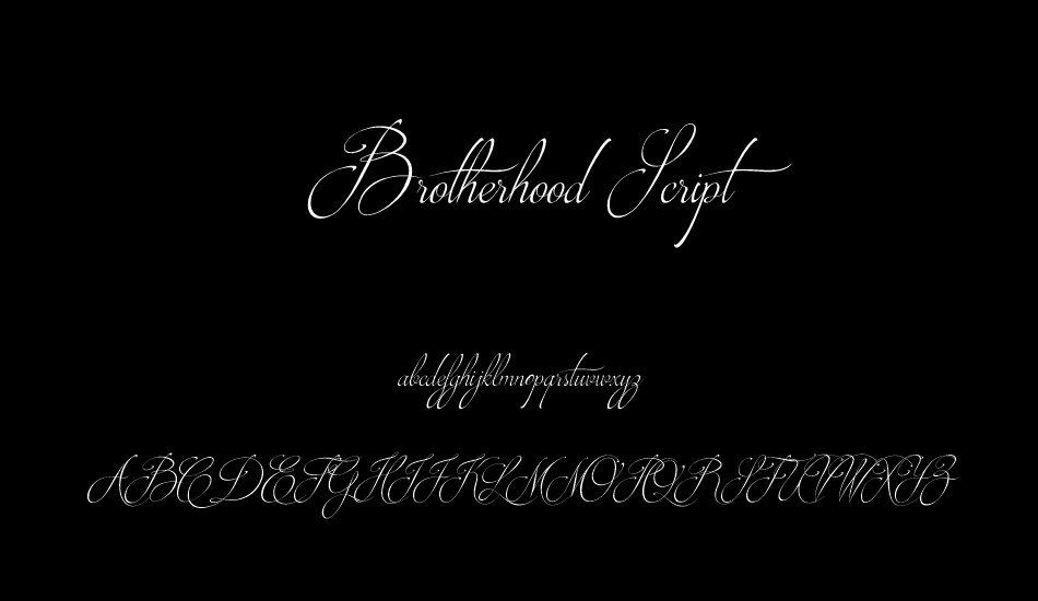 Brotherhood Script font