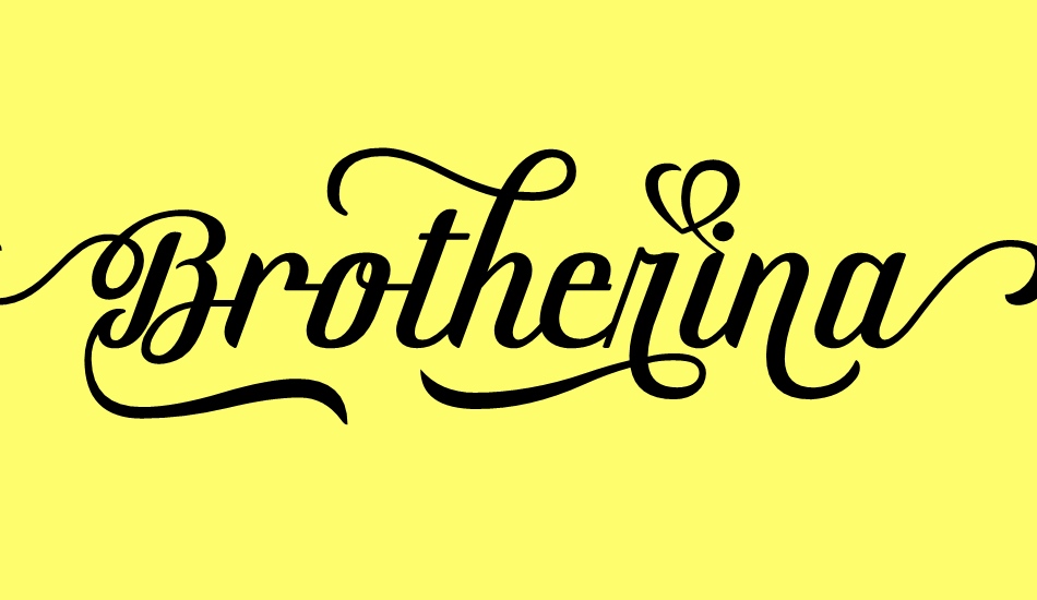 brotherina font big