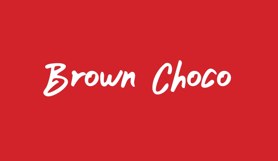 Brown Choco font big