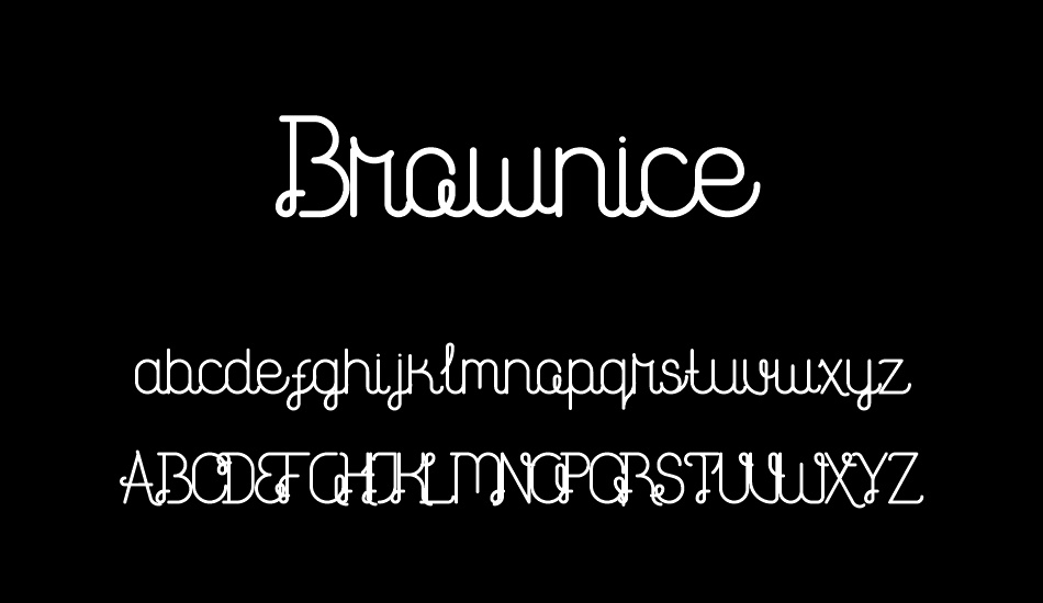 Brownice font