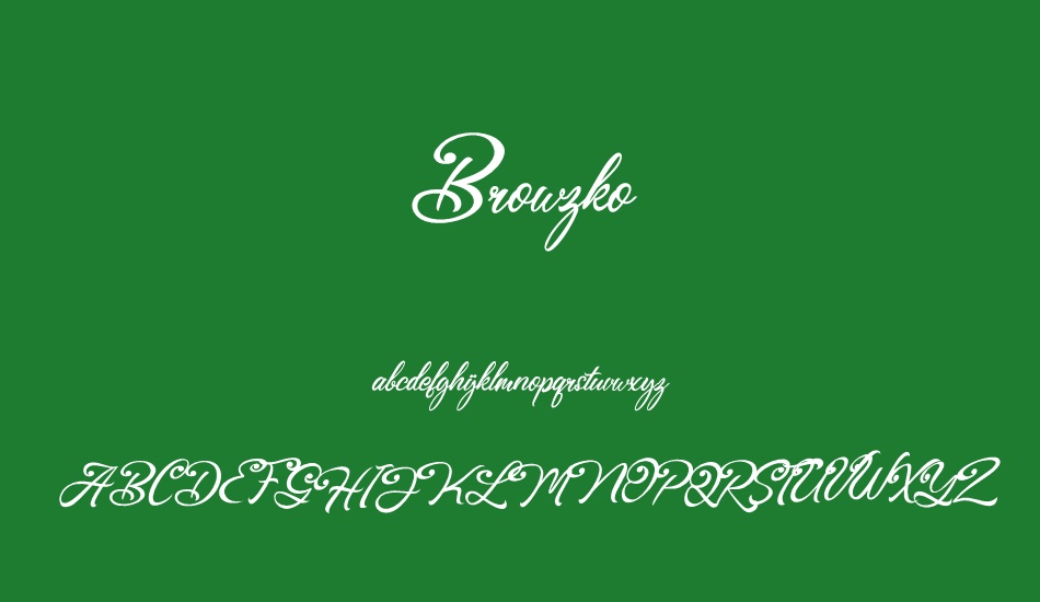 Browzko font