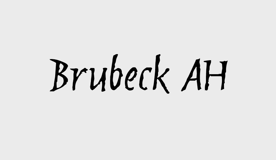 Brubeck AH font big