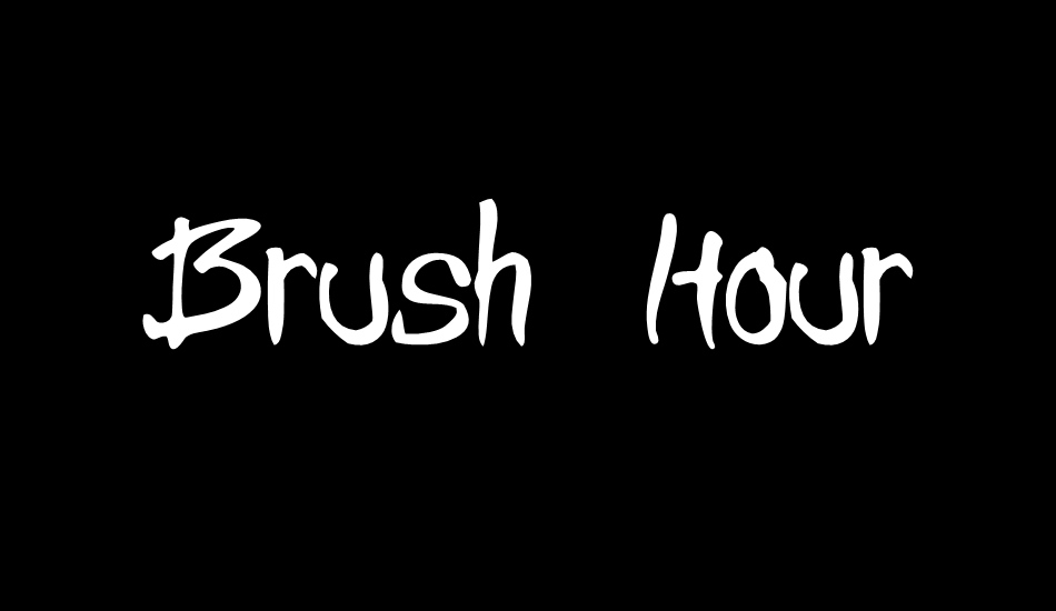 Brush Hour font big