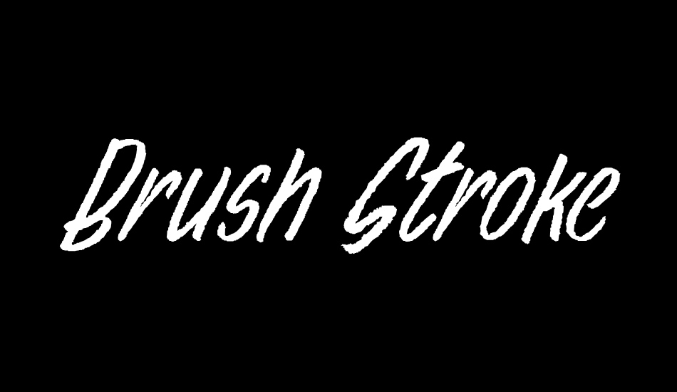 Brush Stroke Personal Use font big