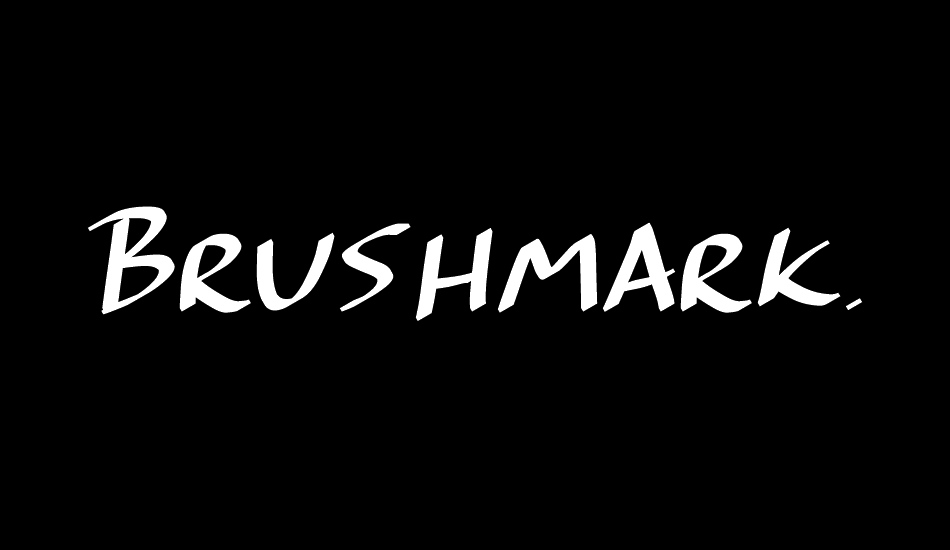 Brushmark. font big