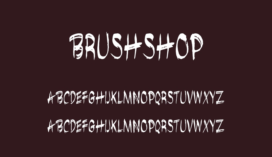 brushshop regular font