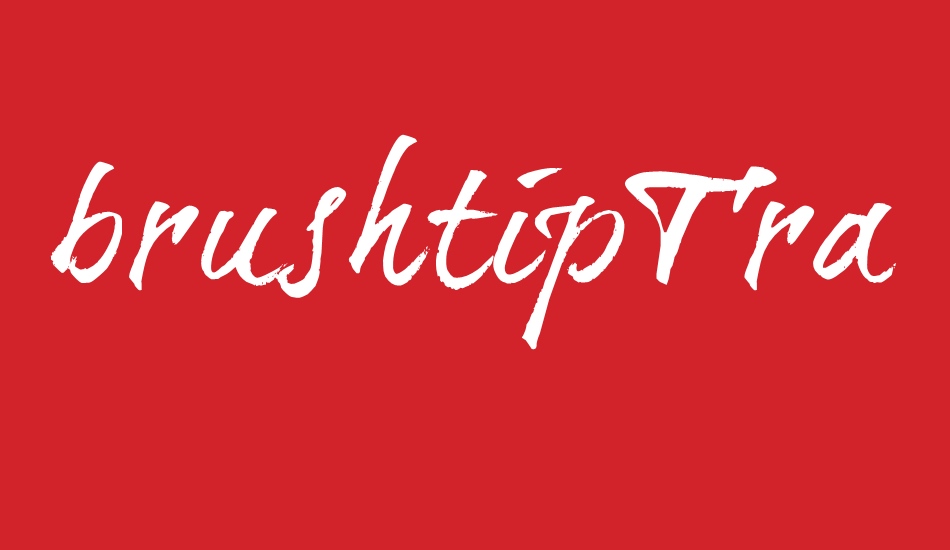 brushtipTravis font big